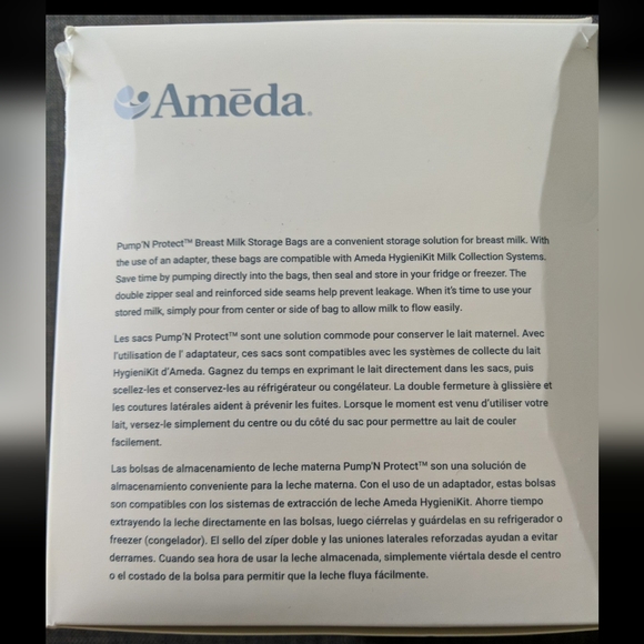 Ameda Pump&Protect Milk Storage Bags - Picture 3 of 4